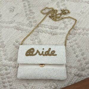 Bride cross body purse